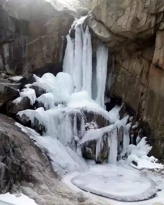 泰山天然冰柱