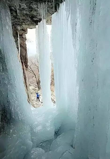 泰山天然冰柱